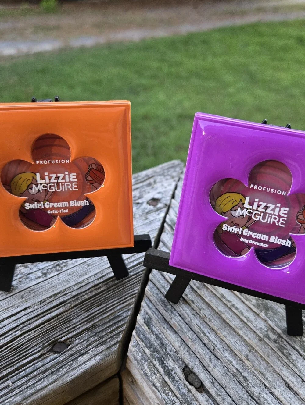 Profusion Cosmetics Lizzie McGuire Swirl Cream Blush Duo - Orange & Purple